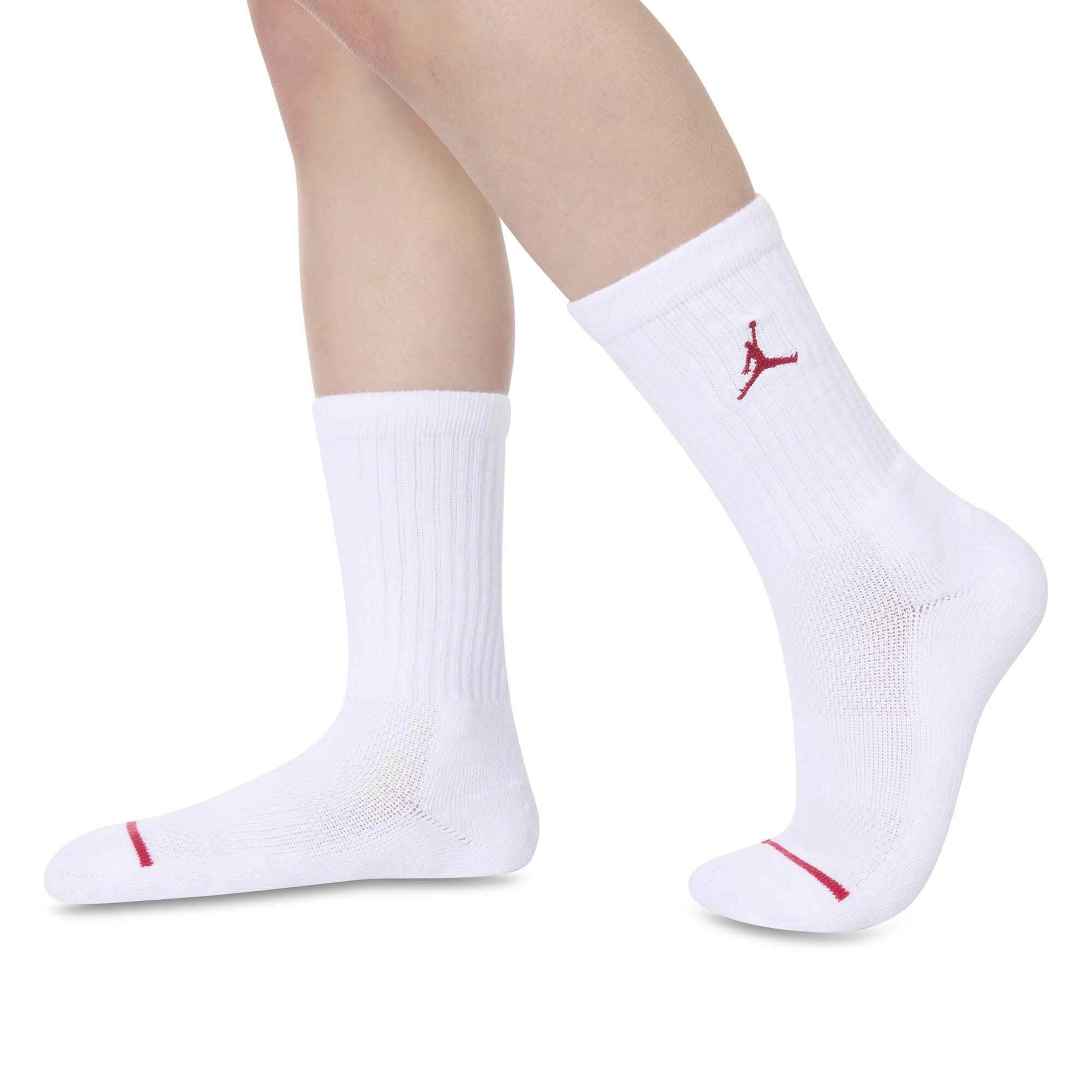 Kinderen/Kinderen Air Jordan Crew Sokken (Set van 3) (Rood/Multikleurig) 4/5
