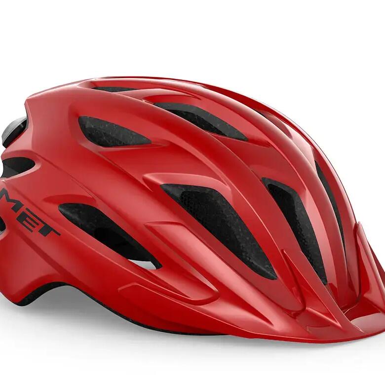 MET Crossover  All round Bike Helmet - Red