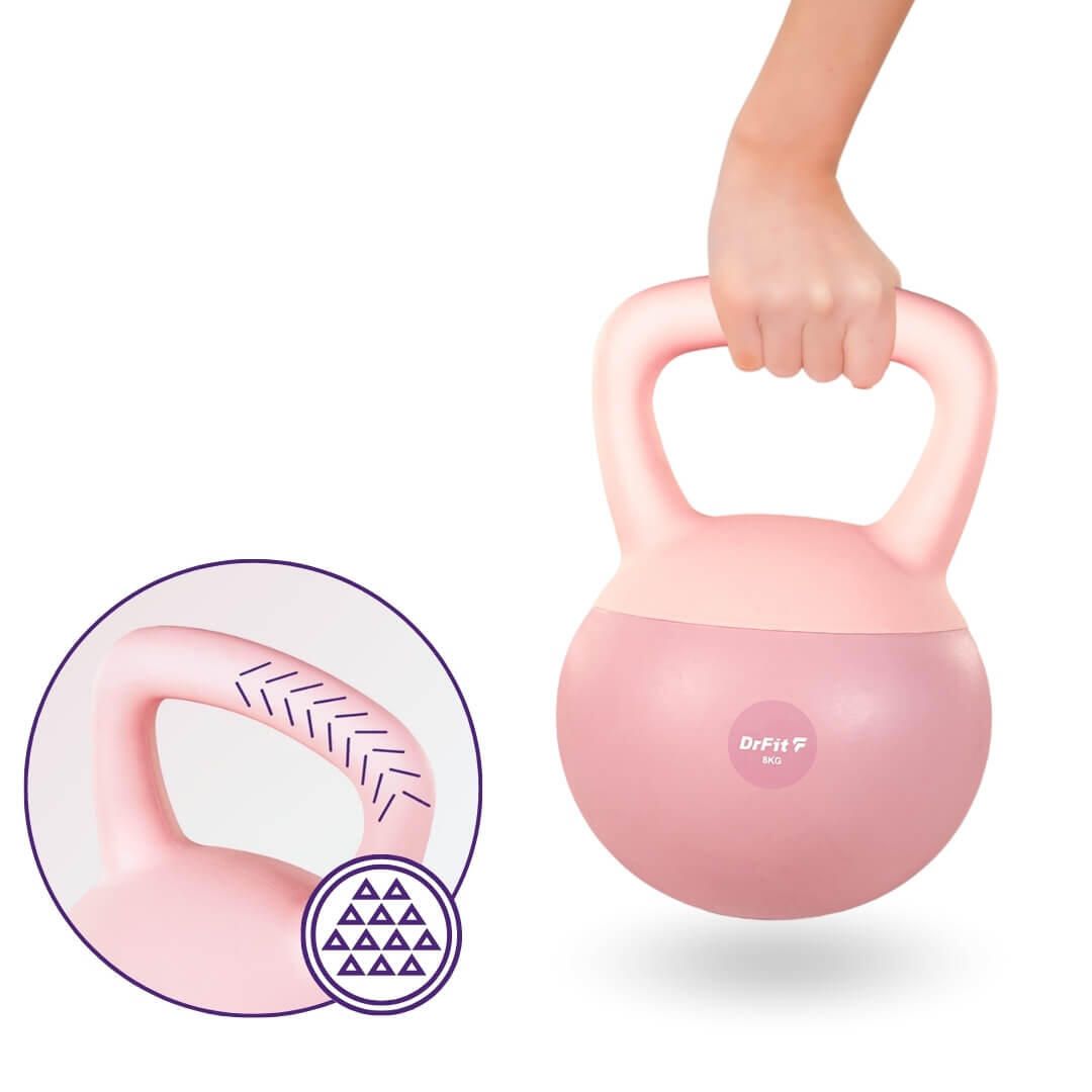 Kettlebell hantla do ćwiczeń fitness odważnik kulowy ciężar do treningu DrFit 6/7