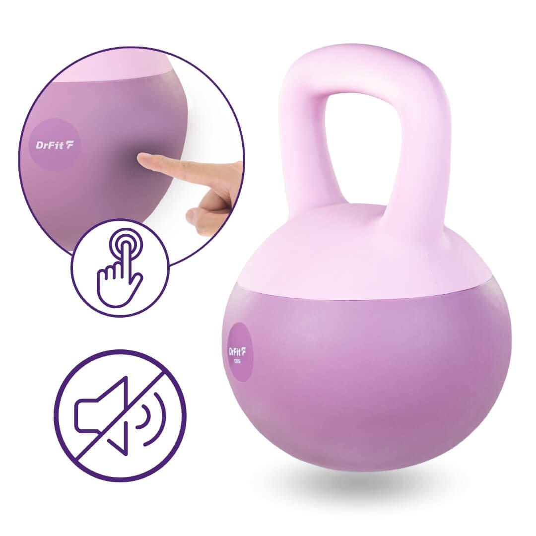 Kettlebell hantla do ćwiczeń fitness odważnik kulowy ciężar do treningu DrFit 6/7