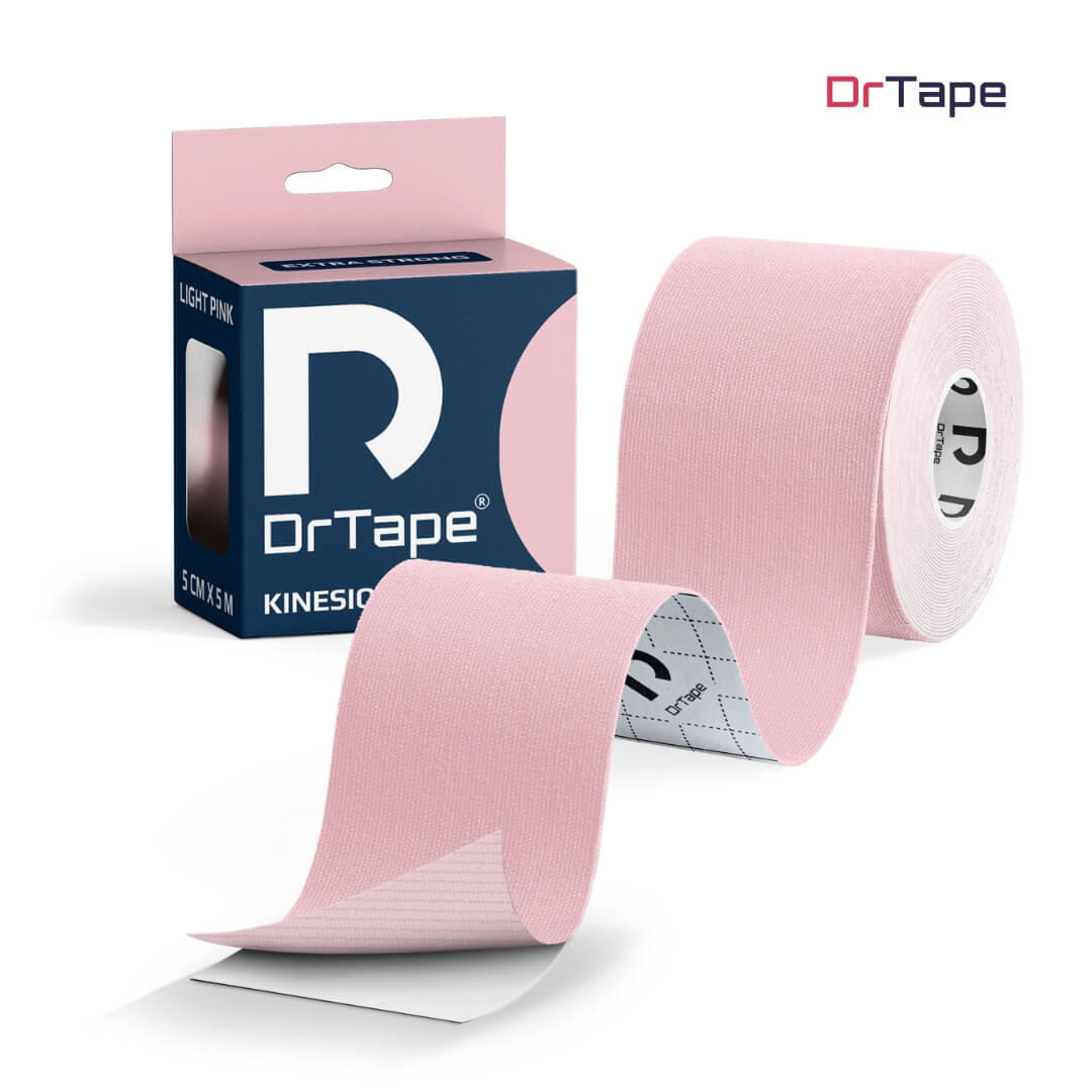 Taśma kinezjologiczna do tejpingu wodoodporna mocna 5 cm x 5 m DrTape