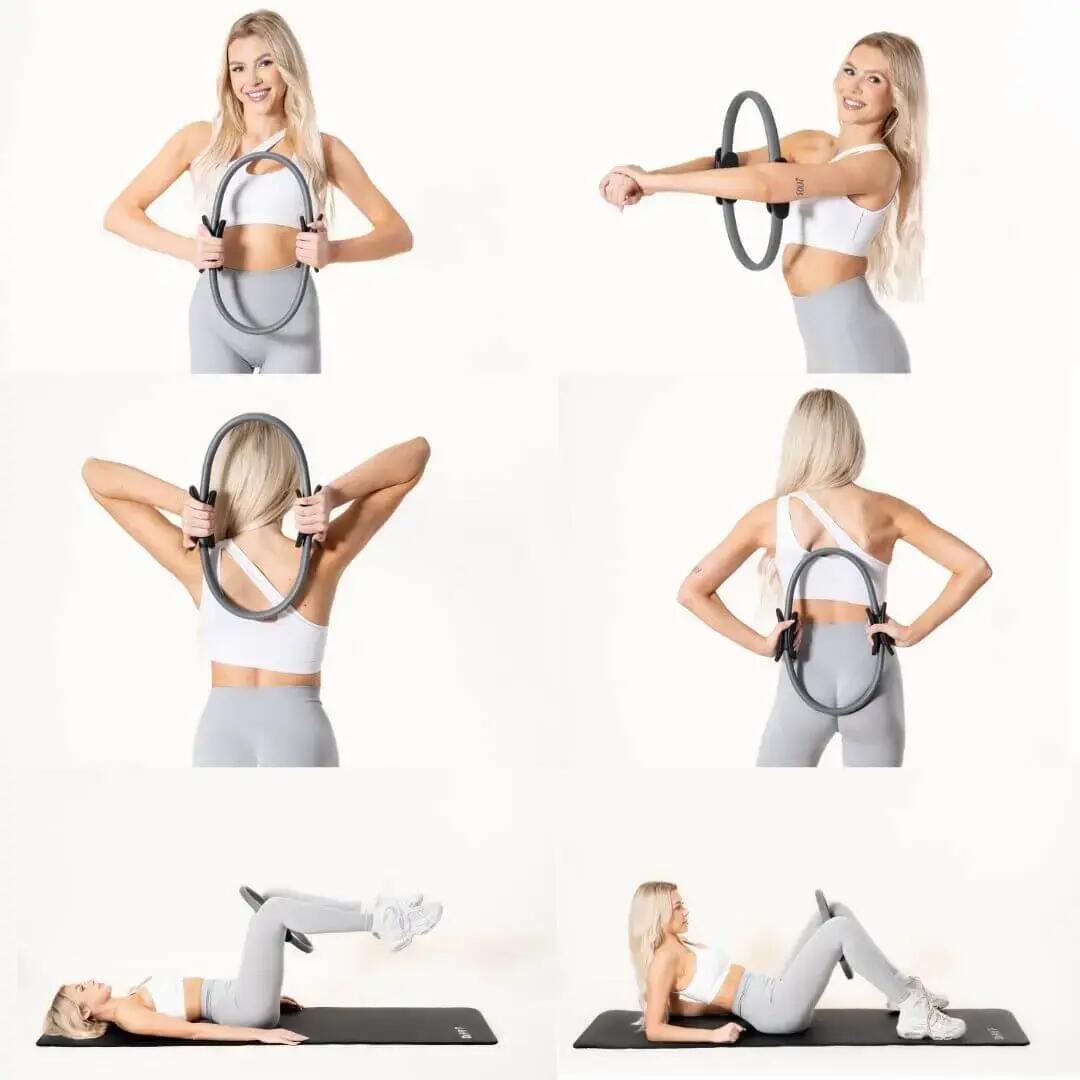 Pierścień kółko oporowe do ćwiczeń obręcz do jogi pilatesu fitness DrFit 5/7