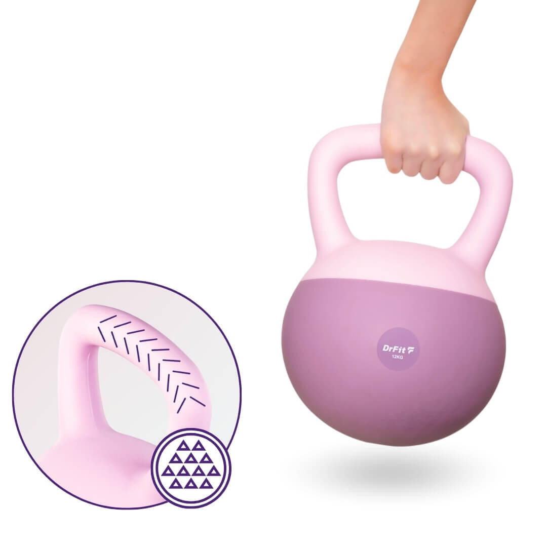 Kettlebell hantla do ćwiczeń fitness odważnik kulowy ciężar do treningu DrFit 5/7