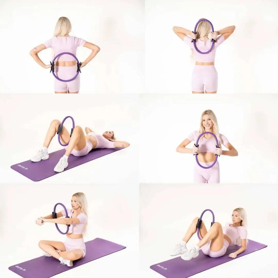 Pierścień kółko oporowe do ćwiczeń obręcz do jogi pilatesu fitness DrFit 5/7