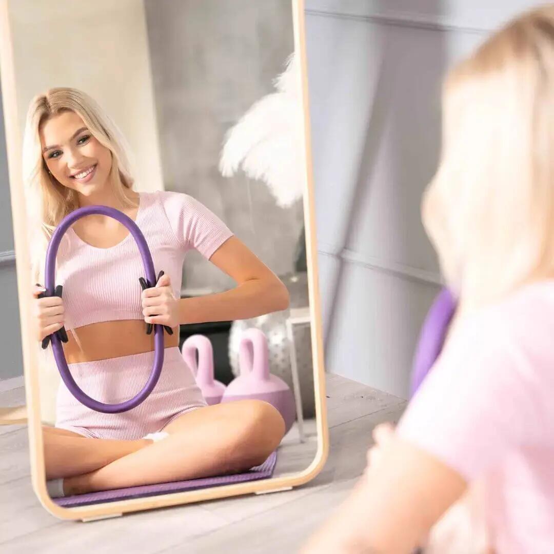 Pierścień kółko oporowe do ćwiczeń obręcz do jogi pilatesu fitness DrFit 3/7
