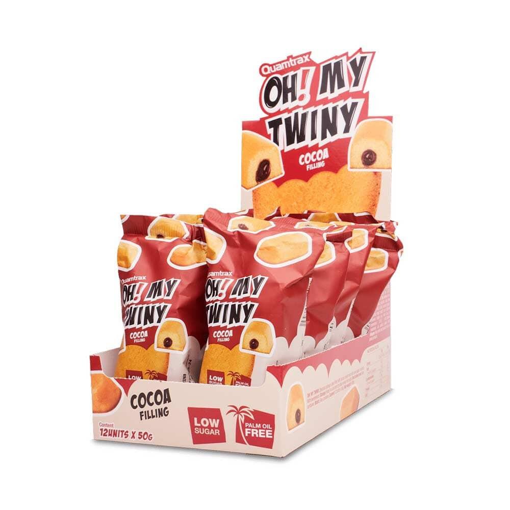 QUAMTRAX Bolos De Proteínas - Oh! O Meu Twiny (12x50g) - Chocolate