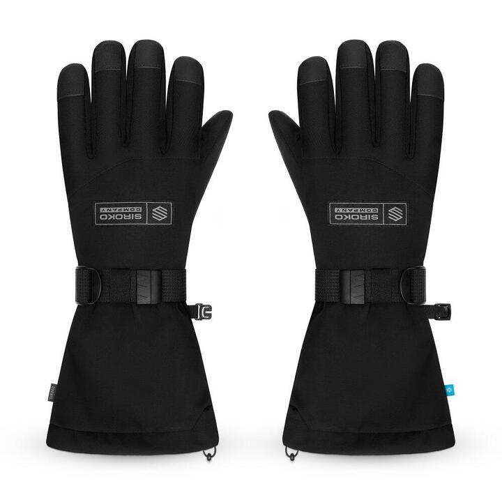 Waterdichte Ski Handschoenen Q802 Winter Rits Touchscreen Winddicht Warm Fietsen Sport Pluche Ski Handschoenen Handschoenen Wanten Vrouwen Koud Weer