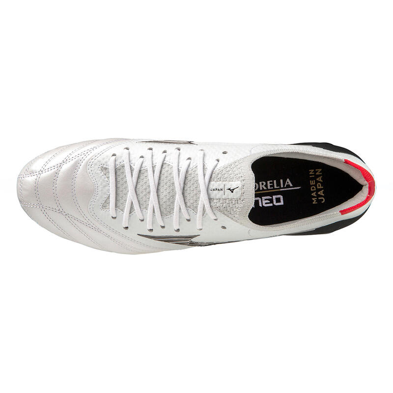 Ghete de fotbal Mizuno Morelia Neo IV B Japan FG/AG Alb și negru