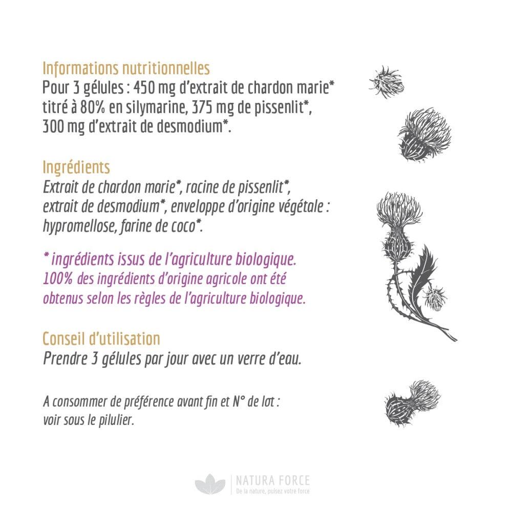 Détoxifiants | Chardon Marie (90 Caps) 2/3