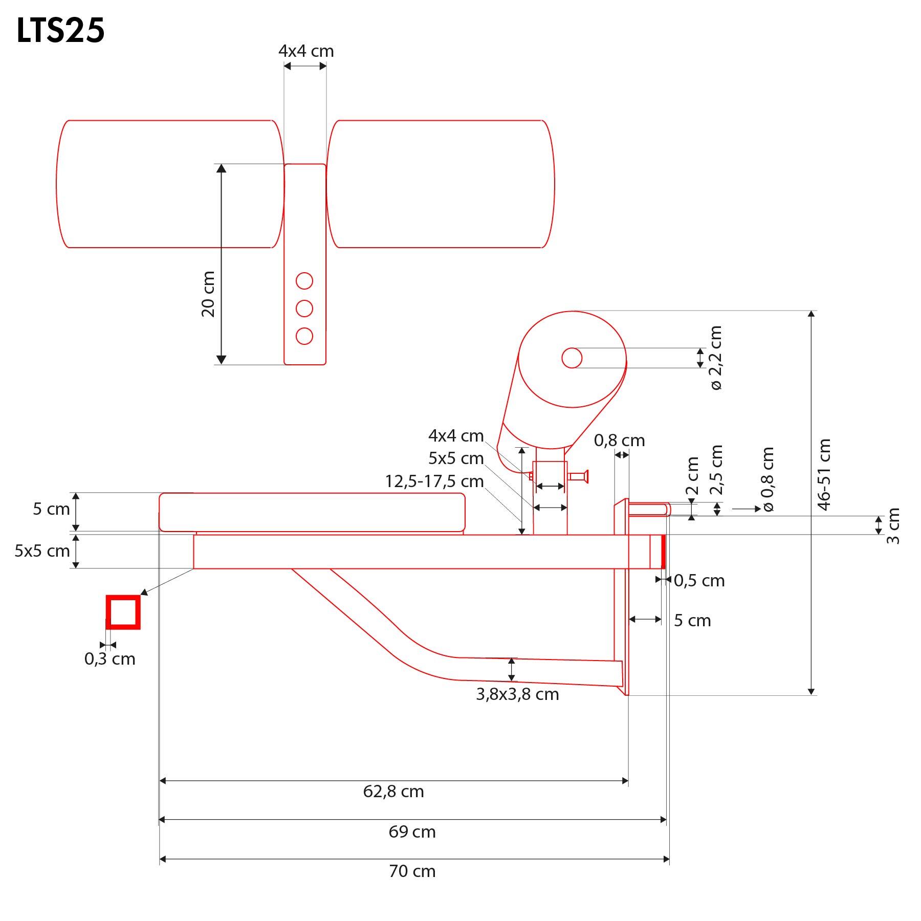 Siège d'entraînement avec verrouillage de la cuisse LAT-SITZ LTS25 HMS 5/7