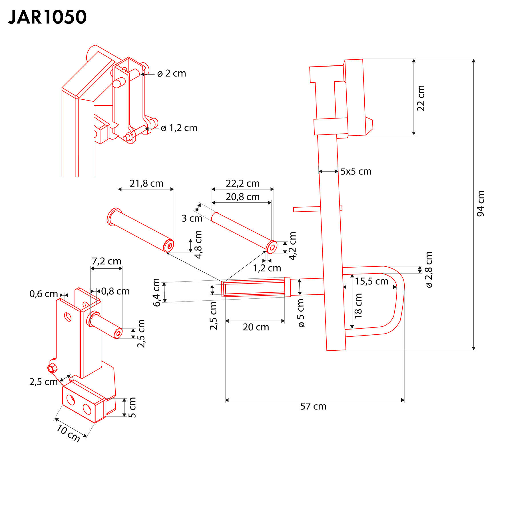 Zenderarmen JAR1050 HMS 5/7
