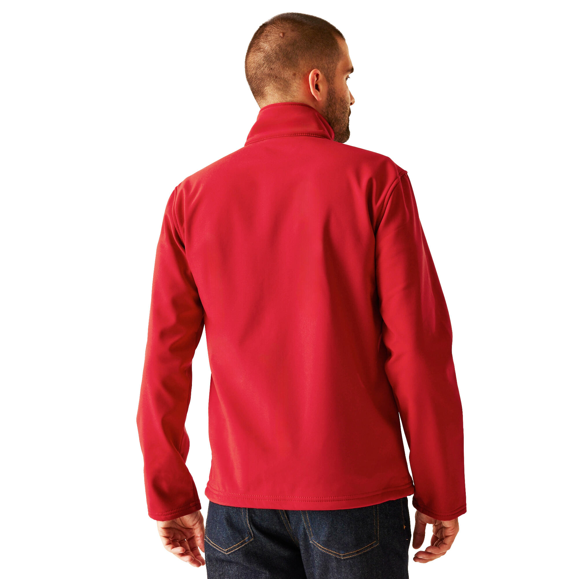 Veste Softshell OCTAGON Homme (Rouge Classique / Noir) 3/5