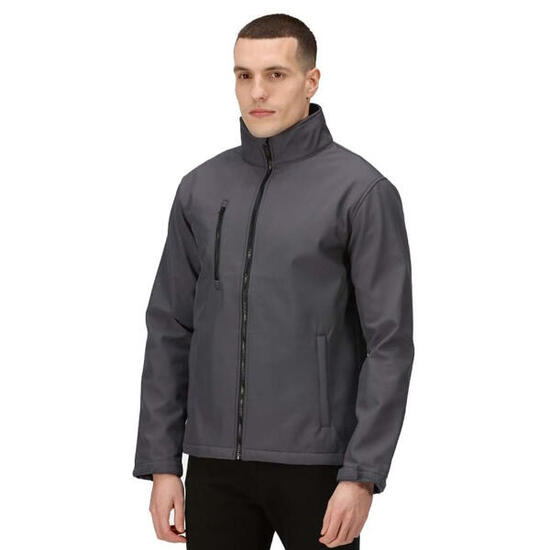 Veste Softshell HONESTLY MADE Homme (Gris Phoque)