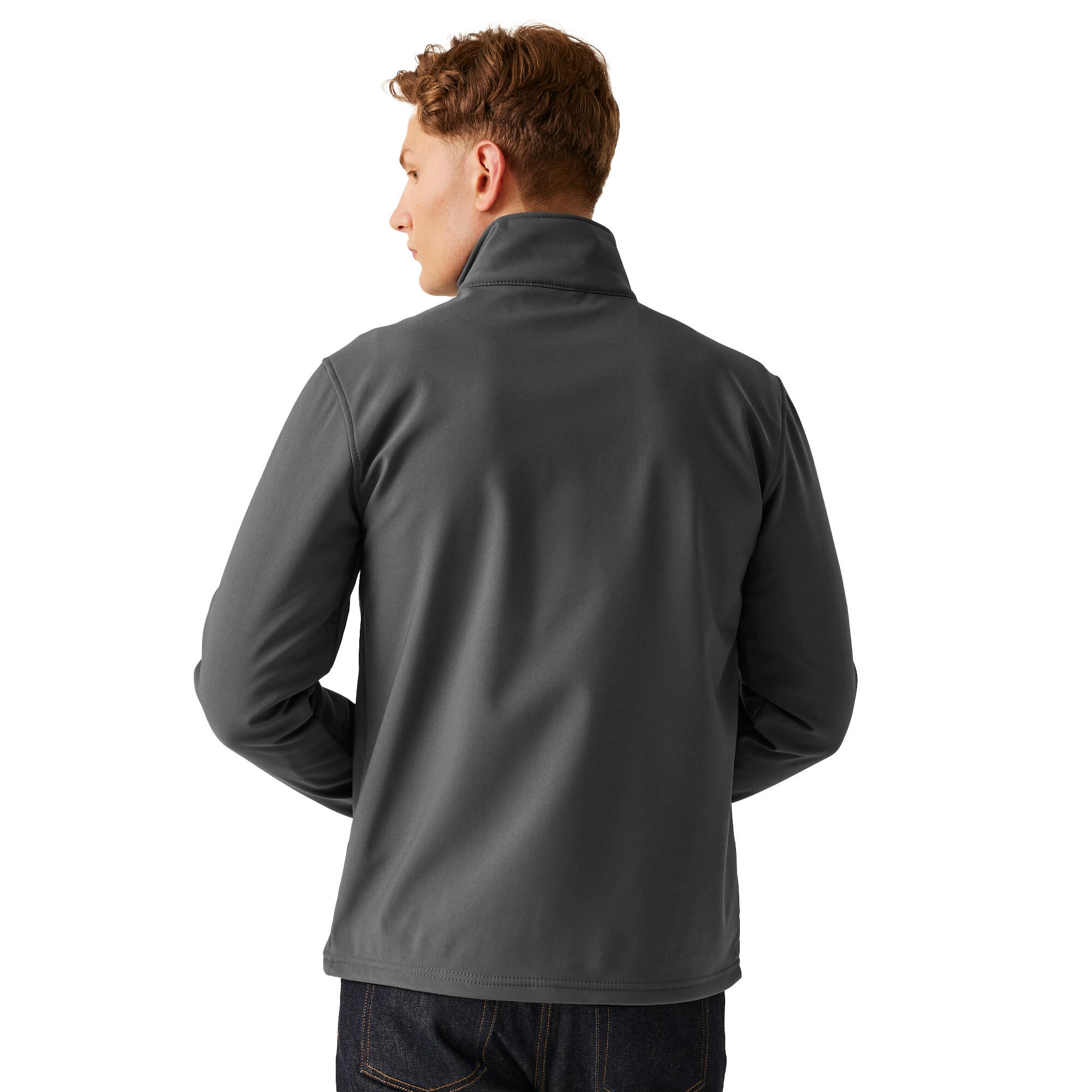 Veste Softshell OCTAGON Homme (Gris Phoque / Noir) 3/5