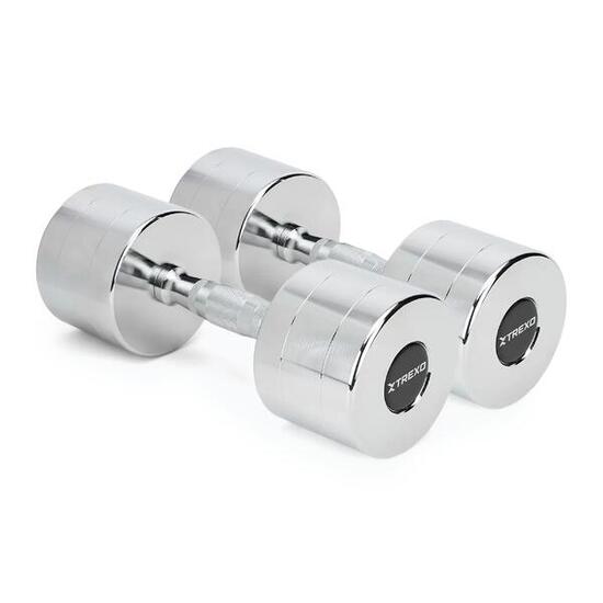Hantle chromowane TREXO 2x6 kg