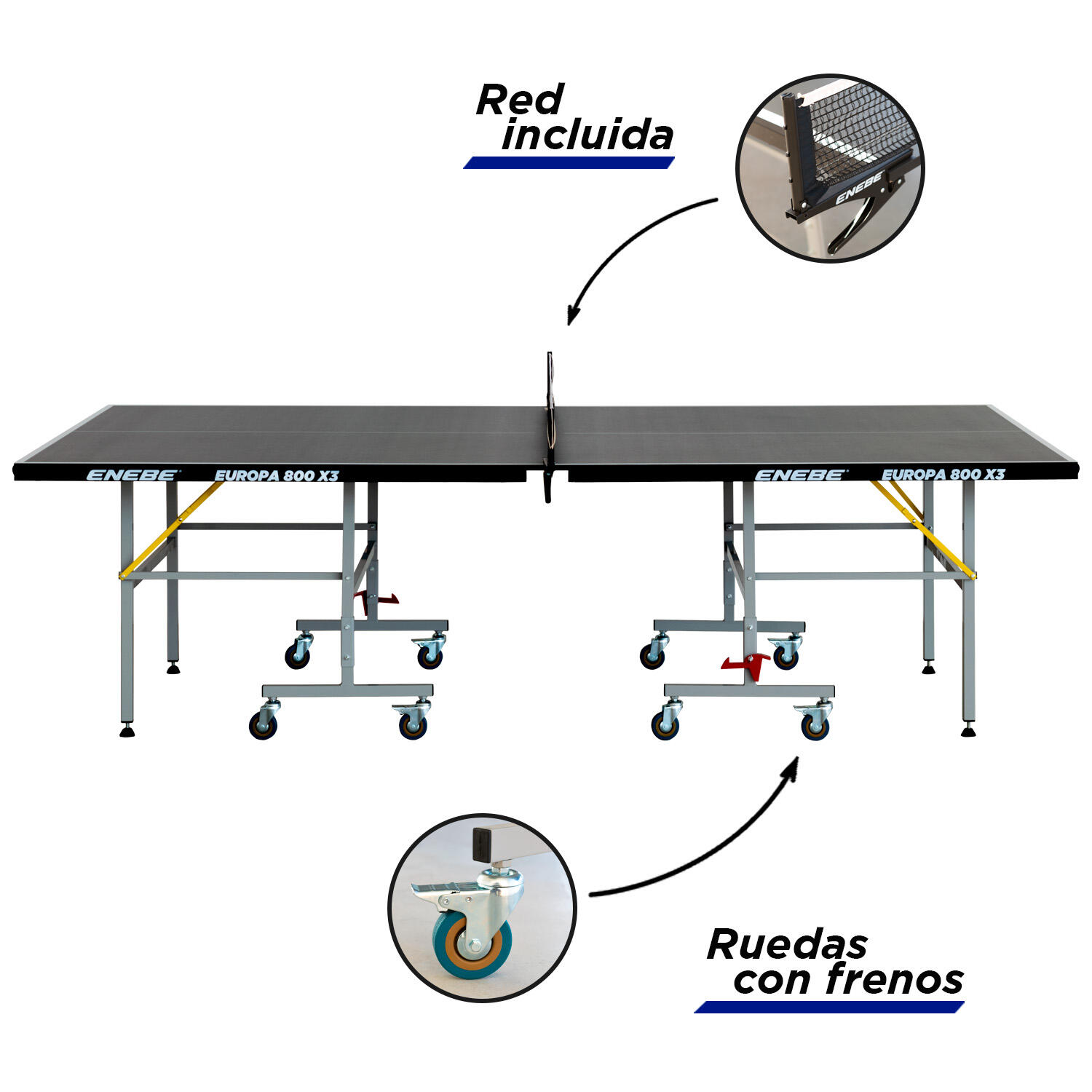 Mesa Ping pong Enebe Europa 800 X3 3/6