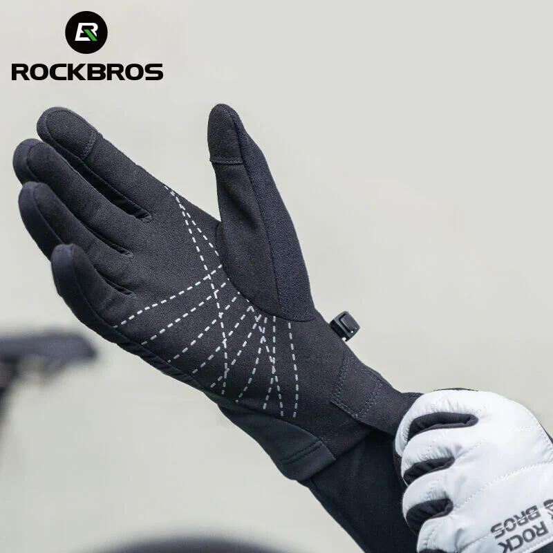 Rękawiczki rowerowe długie dla dorosłych zimowe Rockbros S303 3/7