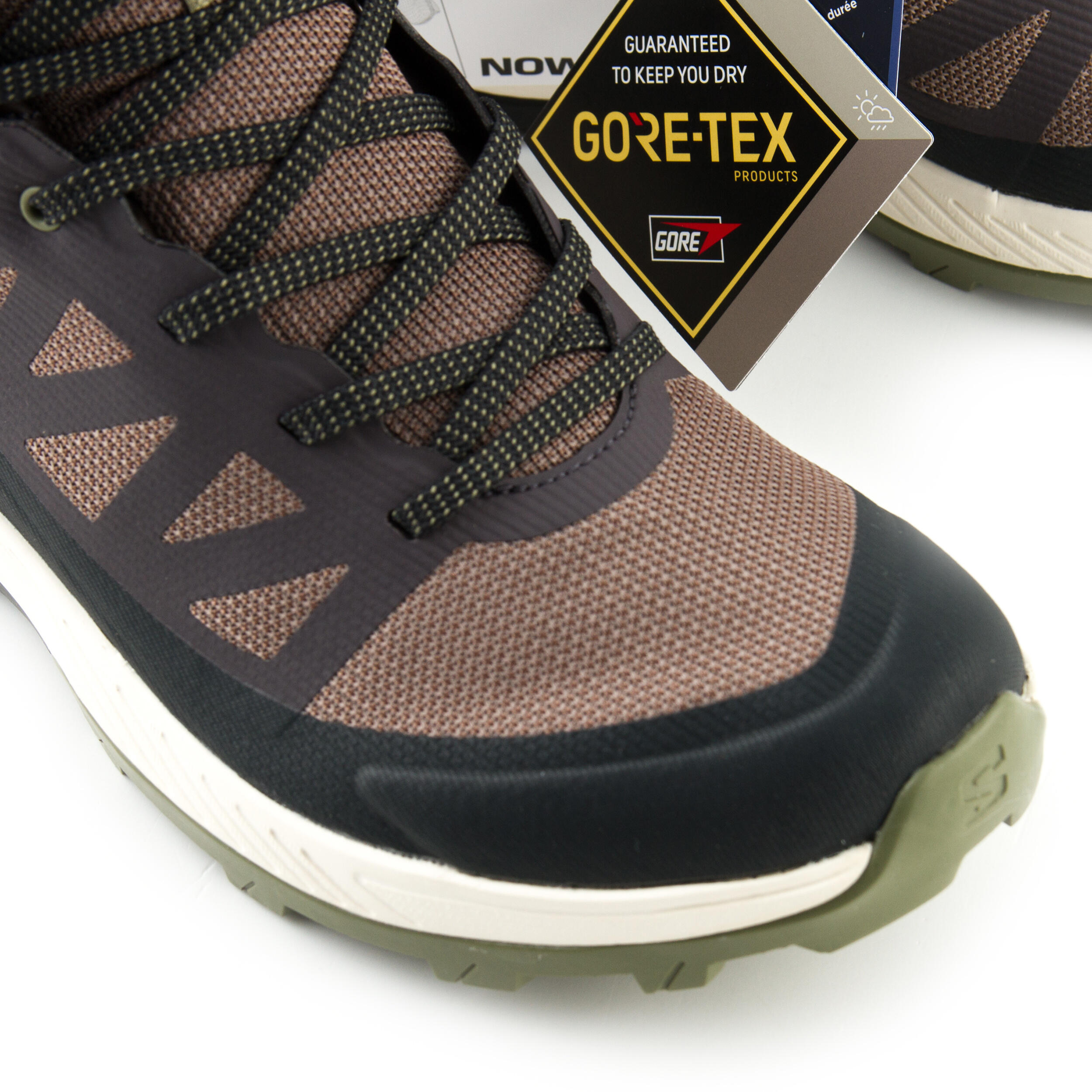 Buty damskie Salomon Outrise Mid Gtx W trekkingowe brązowe 38 2/3 5/7