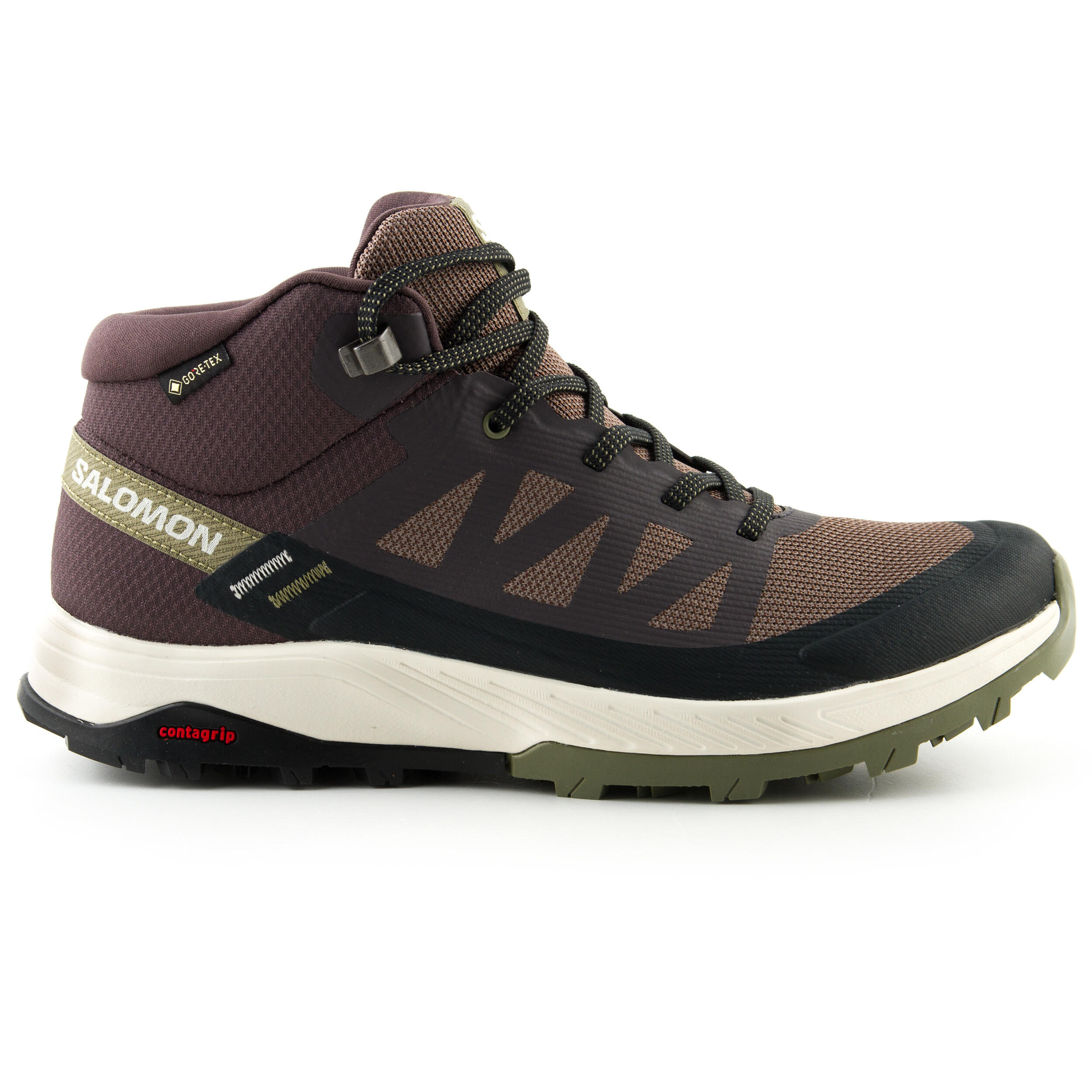 Buty damskie Salomon Outrise Mid Gtx W trekkingowe brązowe 38 2/3 2/7