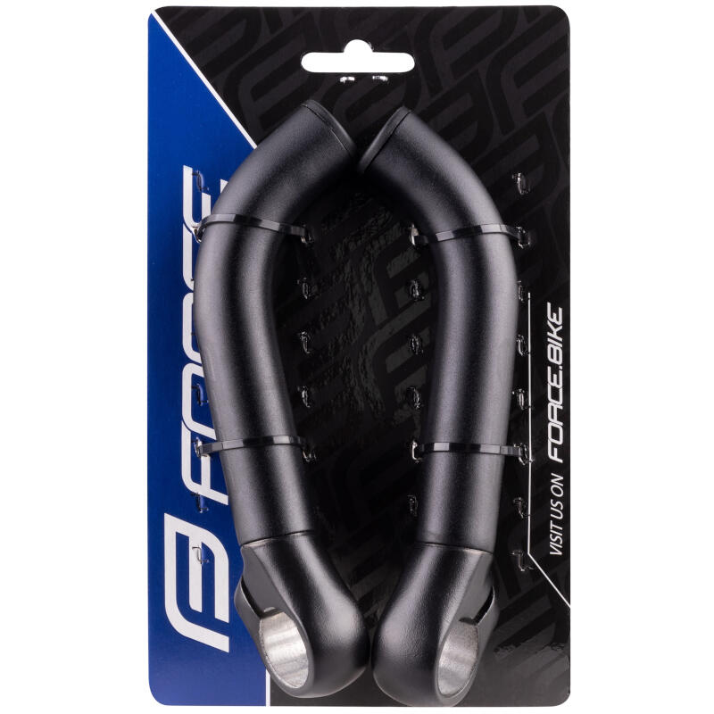 Rogi rowerowe do kierownicy aluminiowe Force B4.3 145mm 2/2