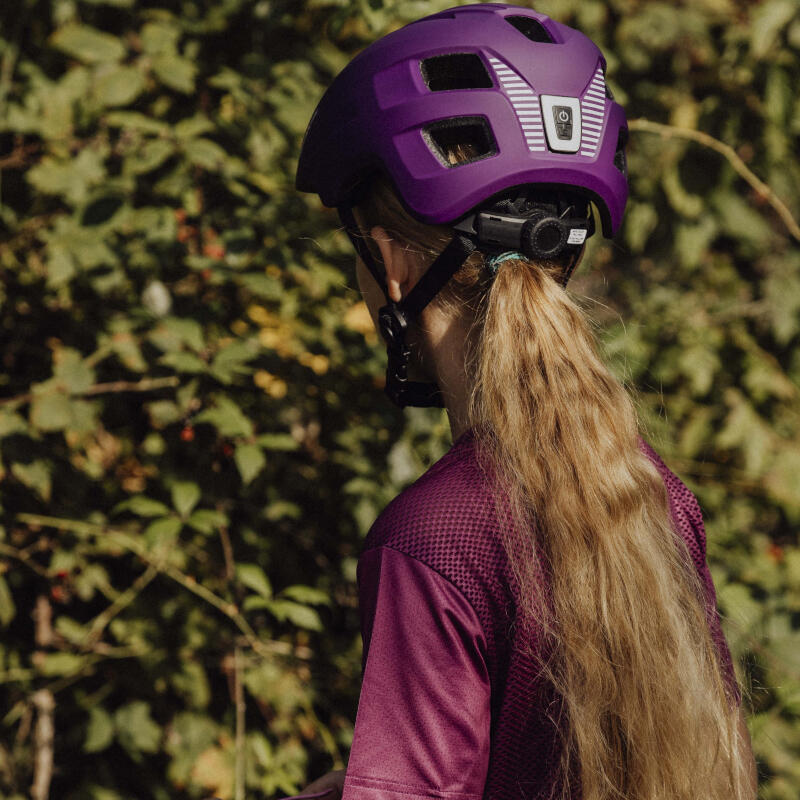 Kask rowerowy dziecięcy z lampką LED Force Zebu 7/7