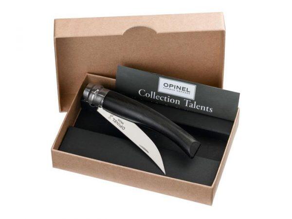Turystyczny Nóż składany Opinel Slim No.10 INOX Heban Ebony 1/4