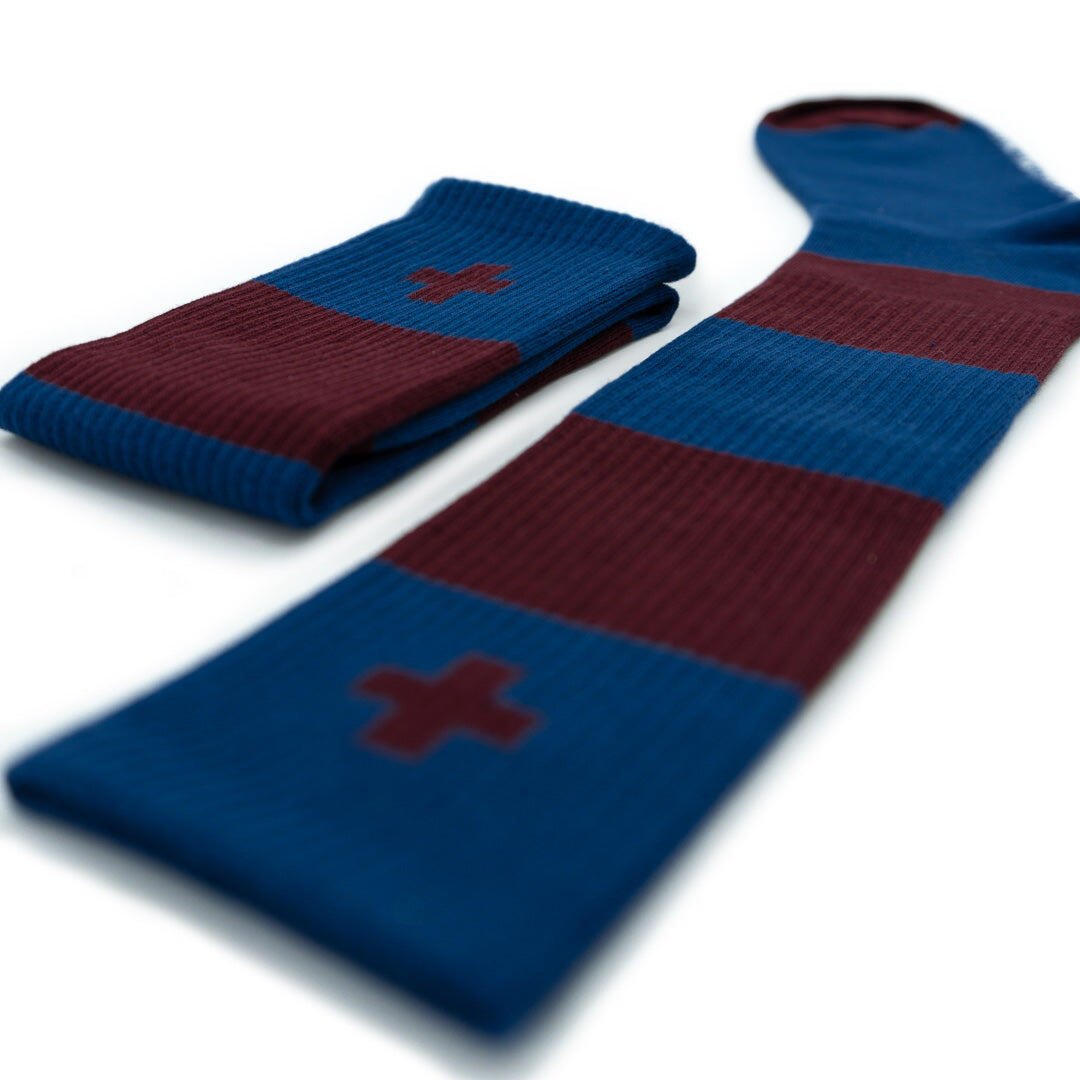 Unisex Calcetines Algodón Transpirables The Indian Face Crew Rojo 2/3