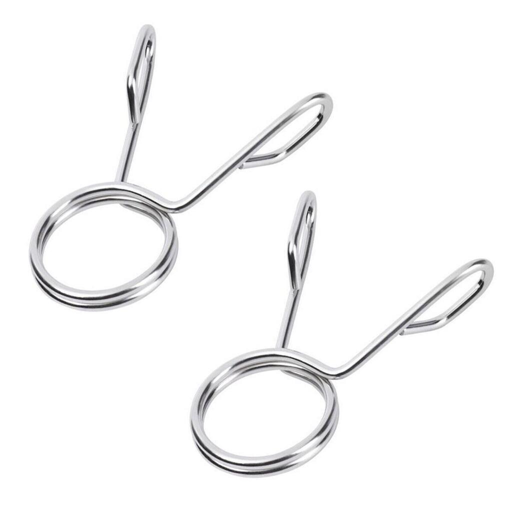 Pair of 25 mm Spring Clips Collars Spring Clamps Barbell Locks FF