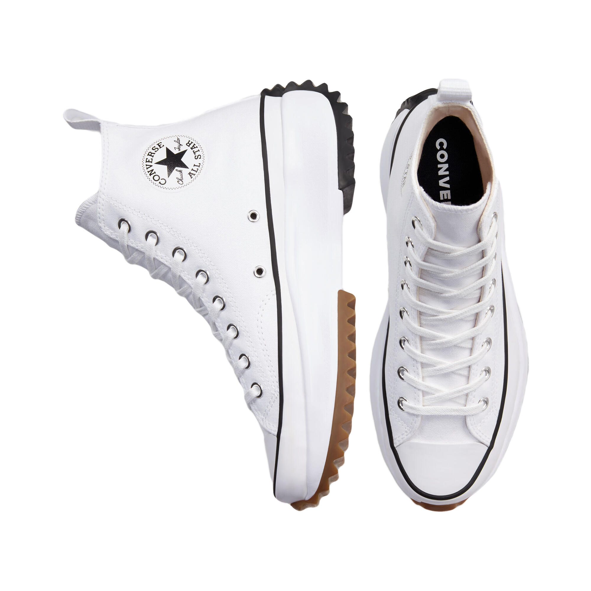 Baskets Converse cu platforma Run Star Hike, Blanc, Femmes 3/5