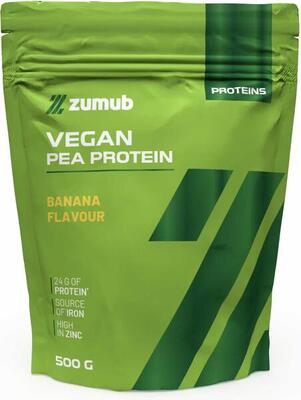 Zumub Vegan Protein (Proteína de guisante) 500g - plátano