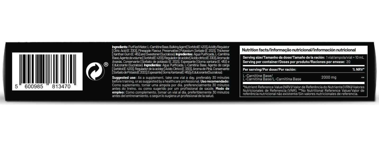 Zumub L-Carnitina 2000 20 fiale - Ananas 2/2