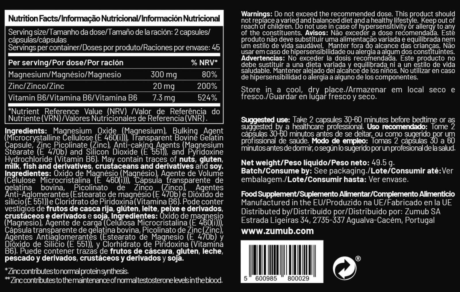 Zumub ZMB6 90 capsules 2/2