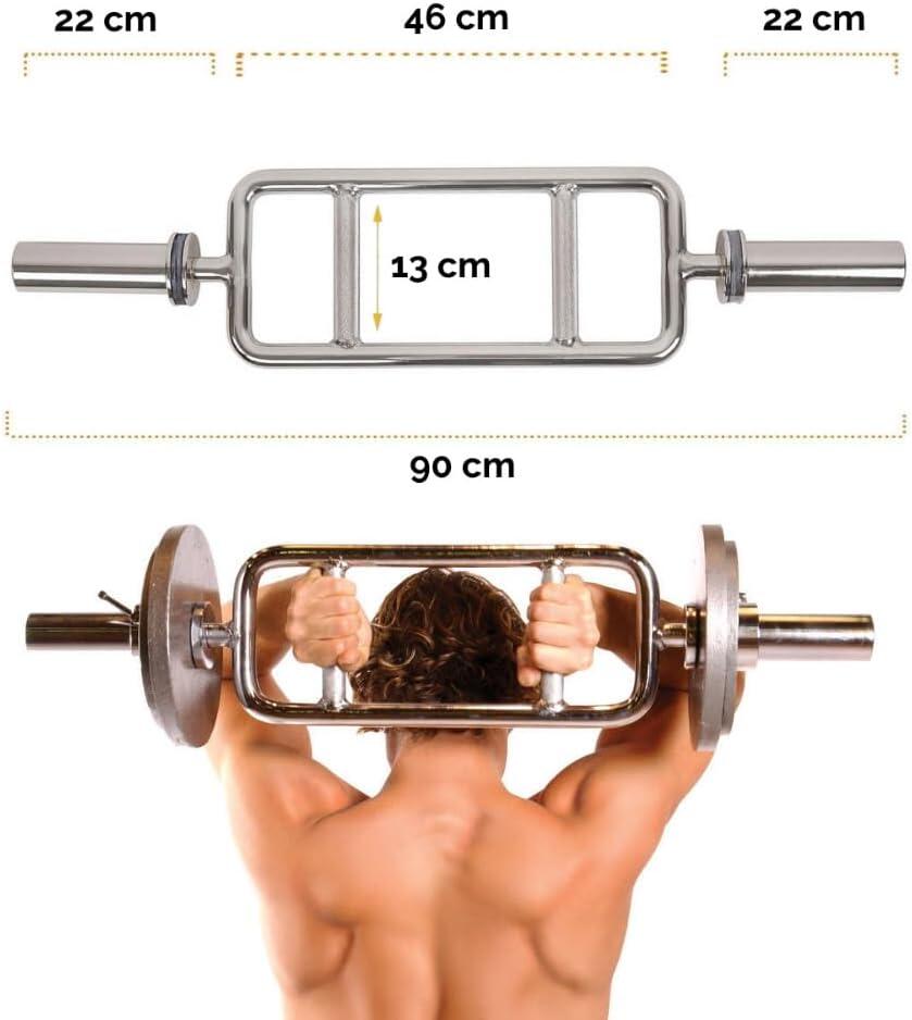 Barre Olympique Pour Triceps FORZA – 9 Kg, Acier Chromé Q235, Manchons 5 Cm, Poignée 28 Mm, Sans Disques