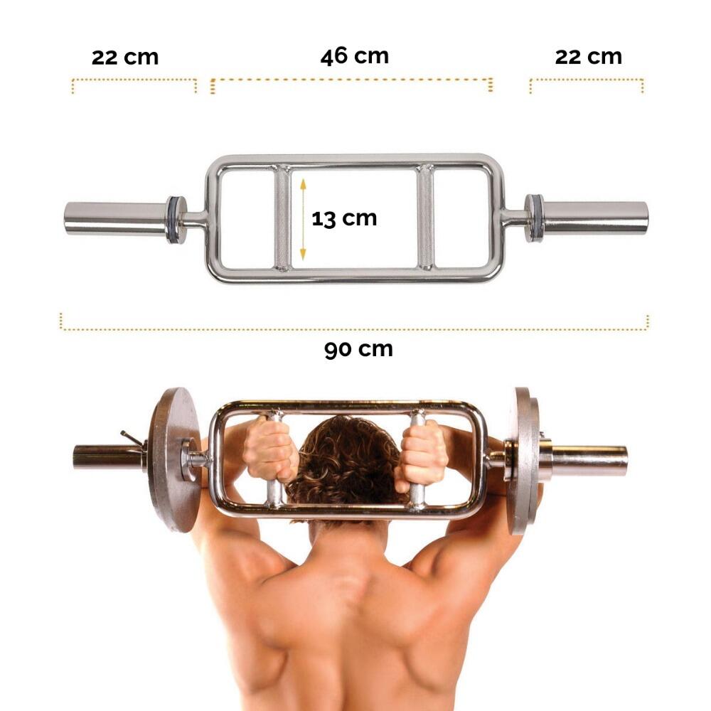 Barre olympique pour triceps barre 90 cm FF 5/7