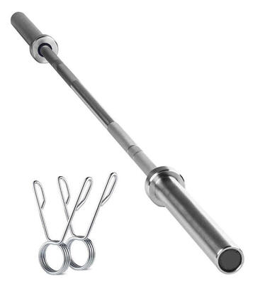 Bilanciere Olimpionico 180 cm con 2 Clip Ferma Pesi FF