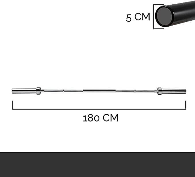 Second Hand - Bilanciere Olimpionico 180 cm con Clip Ferma Pesi FF 2/5