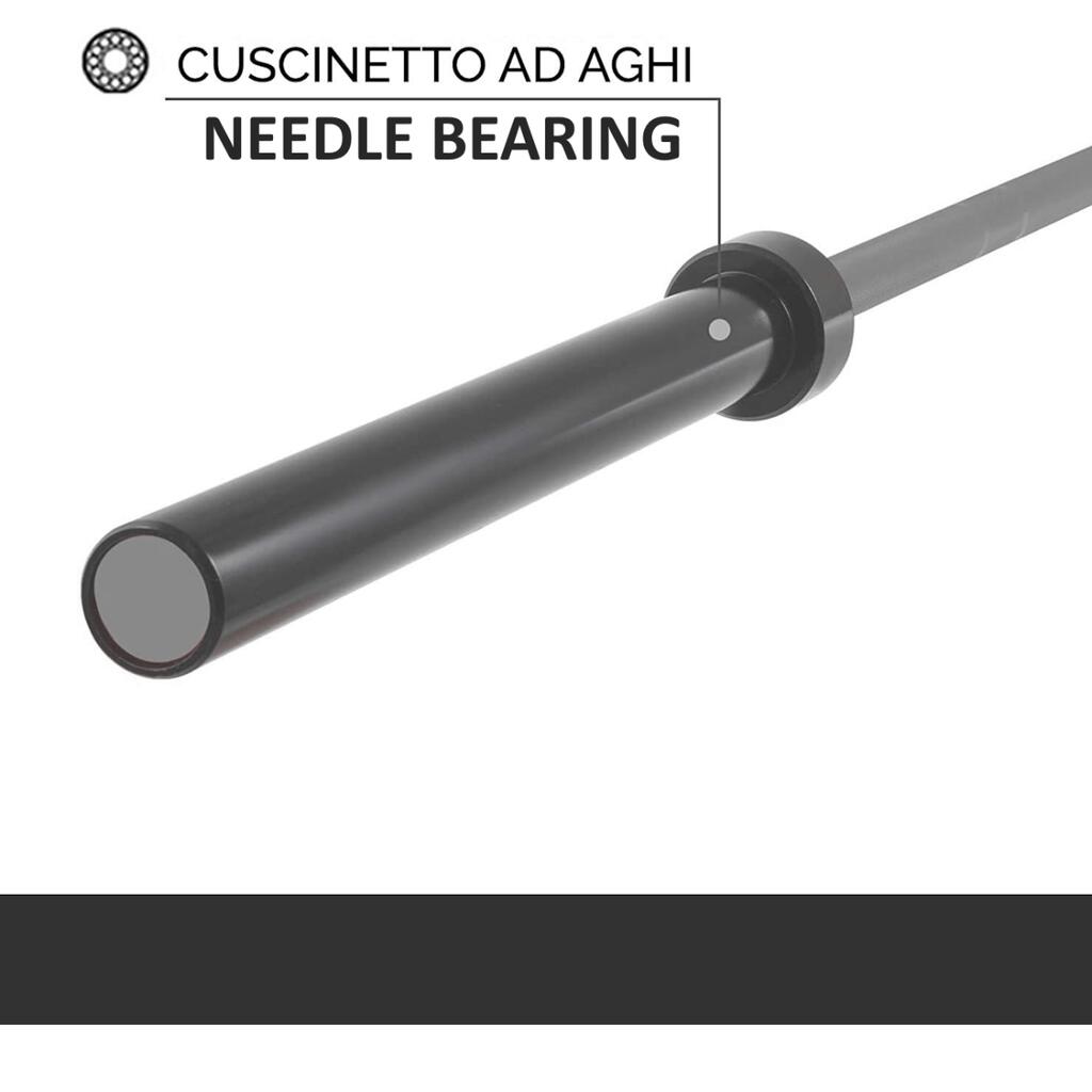 Barre Olympique 180 cm 2 Clips Poids FF 5/7