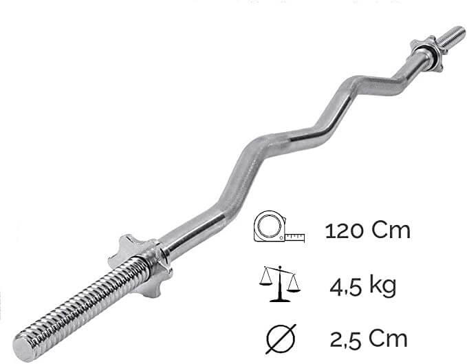 Curl Halterstang 120 cm FF 2/7