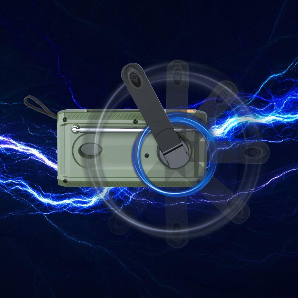 Radio przenośne na korbkę solarne powerbank latarka Manta DYNAMO 5/7