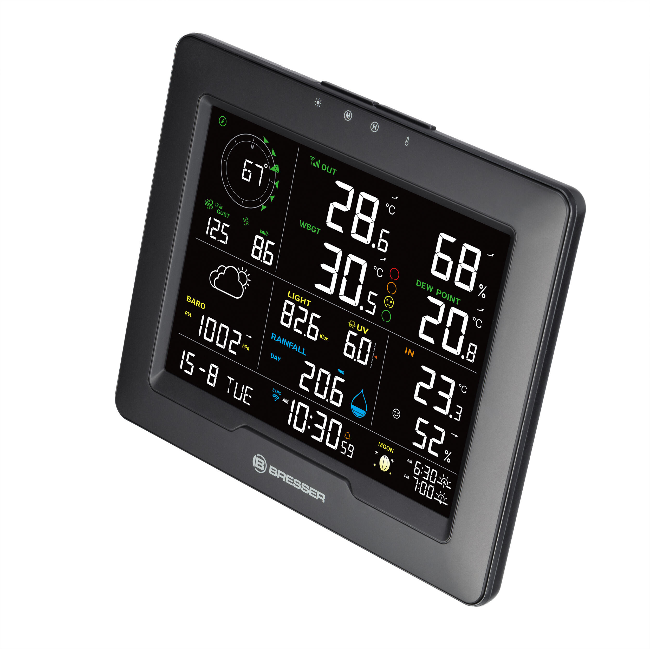 Station météo connectée WiFi 8-en-1 avec indice de chaleur Sahara TB 7/7