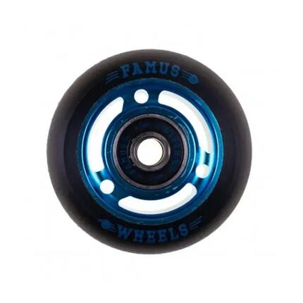 Famus 6 Spokes Wiel 60mm Zwart Wit [x4]
