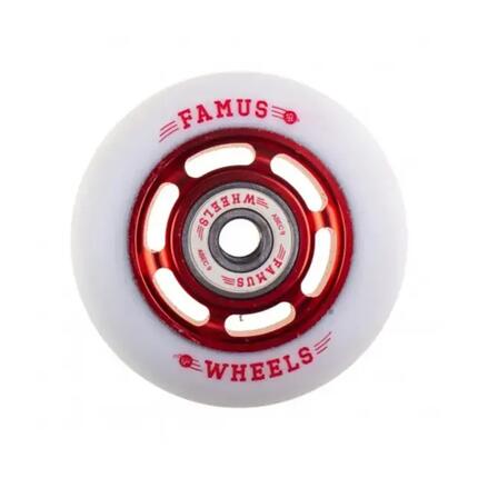 FAMUS Wiel 3 Spokes 64mm Rood Wit [x4]