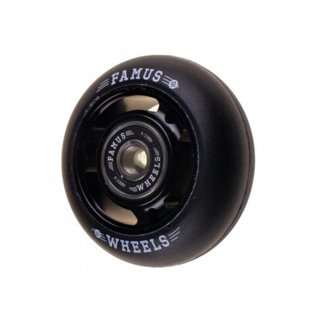 FAMUS 3 Spokes Rad 60mm Schwarz Schwarz [x4] 2/4