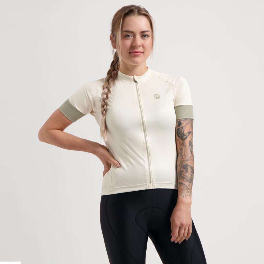ROGELLI Fietsshirt Korte Mouwen Dames Modesta Beige