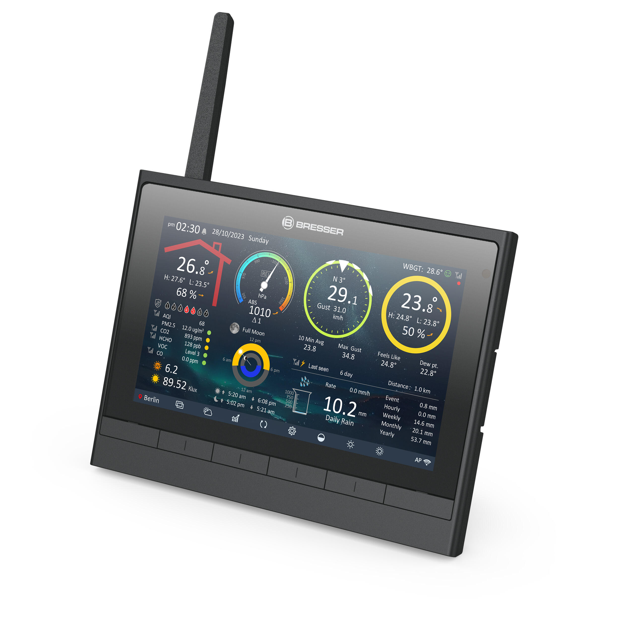 BRESSER 9-en-1 MeteoChamp HD Station Météo WLAN 7/7