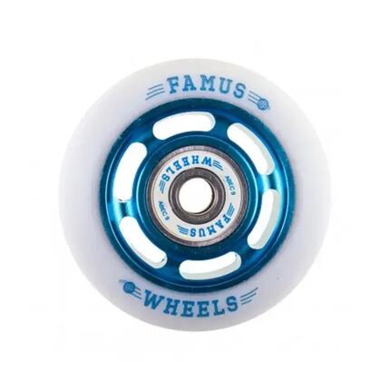 Famus 6 Spokes Wiel 60mm Zwart Wit [x4]
