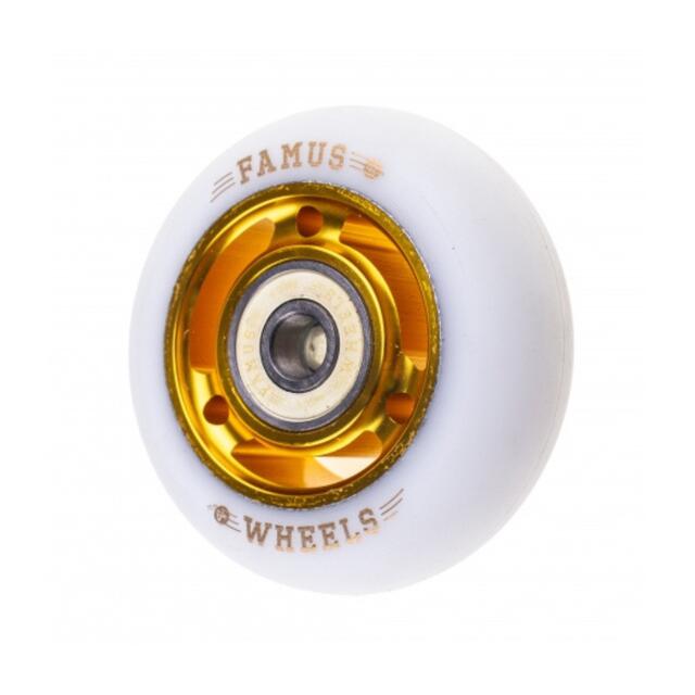 FAMUS Rad 3 Spokes 64mm Gold Weiß [x4] 2/4