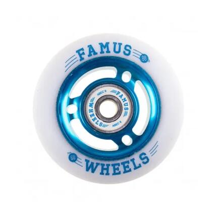 Famus 6 Spokes Wiel 60mm Zwart Wit [x4]