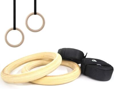 Anelli da Ginnastica in Legno FF