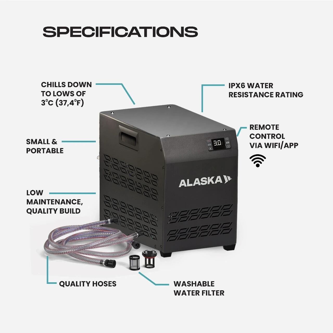 Alaska Recovery PRO IJsbaden + Mini Chiller – Complete Spierherstel 4/7